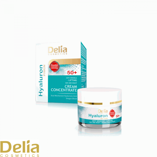 DELIA HYALURON FUSION - 50+ Krema za lifting lica sa hijaluronskom kiselinom 50ml